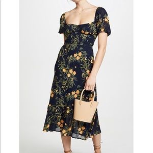 Reformation Hannah dress. Secret garden print size 2